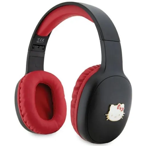 Hello Kitty Metal Logo Bluetooth on-ear fejhallgató - fekete