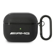 AMG bőrtok nagy logóval AirPods 3-hoz - fekete