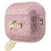 Guess GUAP2GLGSHP AirPods Pro 2 tok rózsaszín/rózsaszín Glitter Flake 4G Charm tok - 1. kép