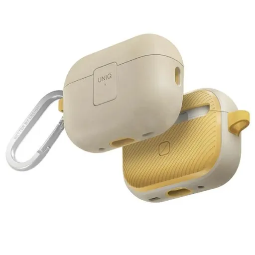 Uniq Clyde Lock tok AirPods Pro 2 (2022/2023) - bézs és sárga