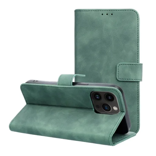 TENDER fliptok iPhone 14 Pro Max zöld tok TENDER fliptok iPhone 14 Pro Max zöld tok