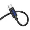 Borofone BL20 kábel - jack 3,5mm to Type C - 1 méter fekete - 0. kép