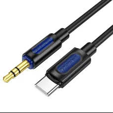 Borofone BL20 kábel - jack 3,5mm to Type C - 1 méter fekete