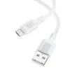 Borofone Kábel BX111 Feliz - USB - Micro USB - 2,4A 1 méter fehér - 0. kép