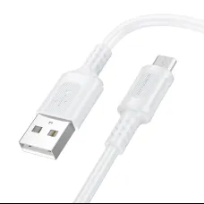 Borofone Kábel BX111 Feliz - USB - Micro USB - 2,4A 1 méter fehér