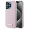  iPhone 15 Pro 6.1" pink Karl Lagerfeld KLHMP15LPGMSRPP FW Metal Plate MagSafe hardcase tok thumbnail