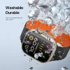 DUX DUCIS KJ nylon szíj Apple Watch 42/44/45/49mm fekete/narancssárga - 0. kép