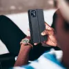 FANCY fliptok Motorola Moto G55 5G fekete tok - 1. kép