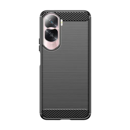 Carbon Case szilikon tok Honor 90 Lite-hez - fekete