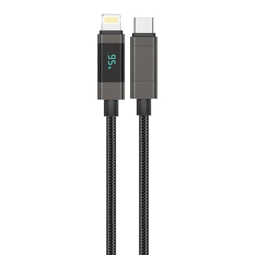 Foneng XS05 PD27W USB-C Lightning kábel, 1,2m (fekete)