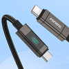 Foneng XS05 PD27W USB-C Lightning kábel, 1,2m (fekete) - 1. kép