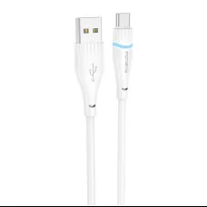 Cable USB-A to USB-C Foneng X101 3A, 1,2m (fehér)