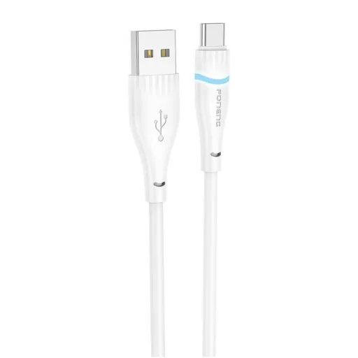 Cable USB-A to USB-C Foneng X101 3A, 1,2m (fehér)