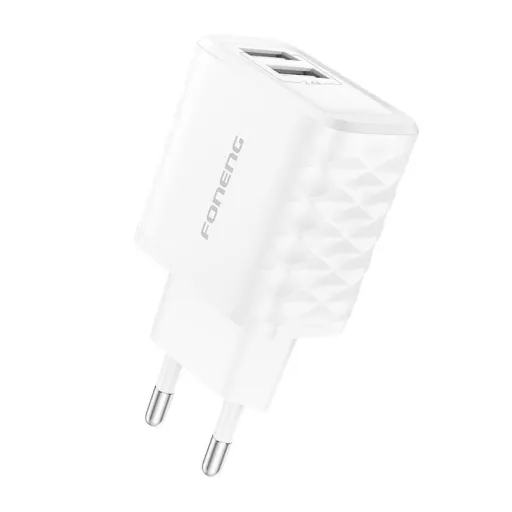 Töltő Foneng EU53 2xUSB-A, 2,4A (Fehér)