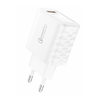 Foneng EU54 USB-A, 3A töltő (Fehér) + USB-A - Lightning kábel - 1. kép