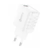 Foneng EU54 USB-A, 3A hálózati USB töltő adapter (Fehér) + USB-A - USB-C kábel - 0. kép