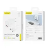 Foneng EU54 USB-A, 3A hálózati USB töltő adapter (Fehér) + USB-A - USB-C kábel - 1. kép