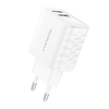 Foneng EU53 2xUSB-A 2,4A Fehér hálózati USB töltő adapter + USB-A - Lightning kábel - 1. kép