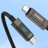 Foneng XS05 100W USB-C to USB-C kábel (fekete) - 0. kép