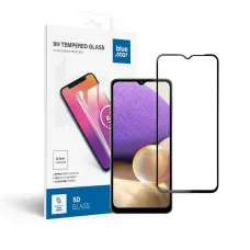 Tempered Glass Blue Star - SAMSUNG A32 5G Full Face (teljes ragasztás kerettel/kis méret) - fekete üvegfólia