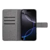 GOMMA fliptok Samsung A12 / M12 szürke tok - 1. kép