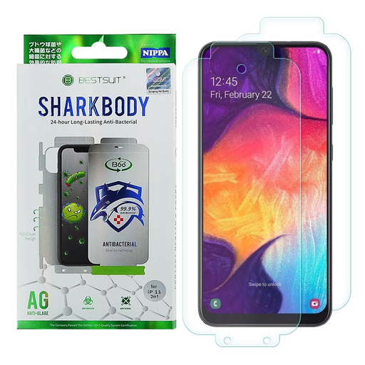 Shark Elő és hátlapi öngyógyító fólia Samsung A50 Shark Elő és hátlapi öngyógyító fólia Samsung A50