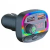 Bluetooth 5.0 FM transmitter 2x USB + 1xPD USB-C fekete - 2. kép