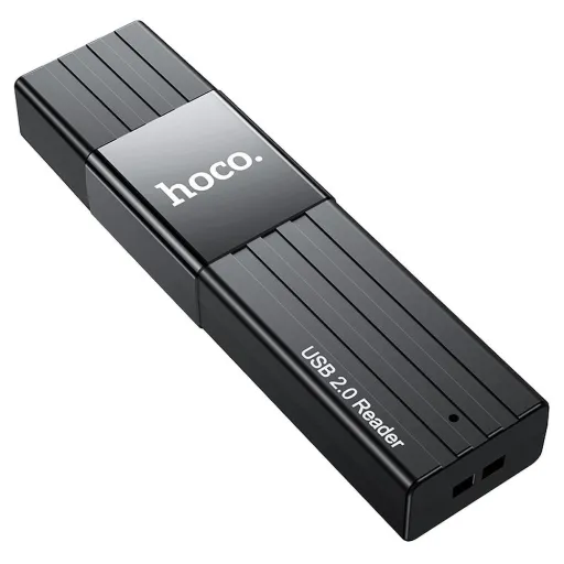 HOCO kártyaolvasó 2 az 1-ben USB A 2.0 HB20 fekete