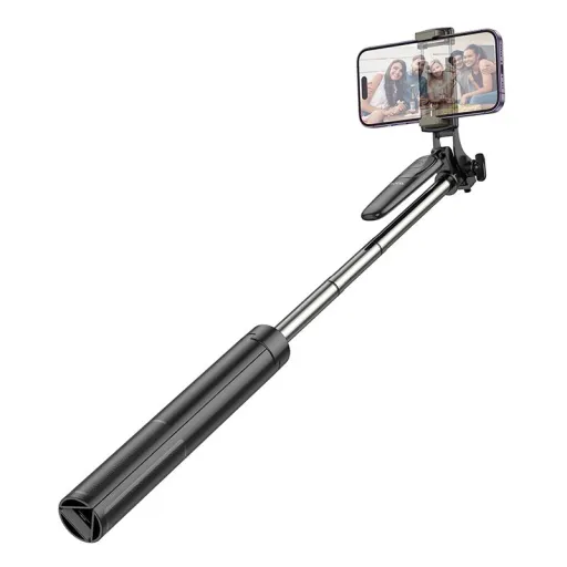 HOCO selfie bot Bluetooth távirányítós állvánnyal K19 fekete