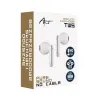 Bluetooth fülhallgató TWS ART AP-TW-B4W mikrofonnal Type C fekete, - 2. kép