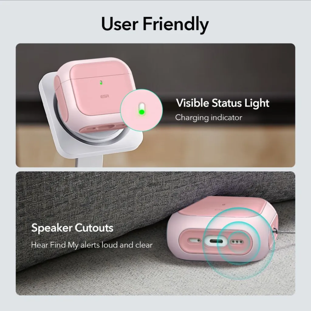 ESR ORBIT HALOLOCK MAGSAFE APPLE AIRPODS 4 rózsaszín tok - 7