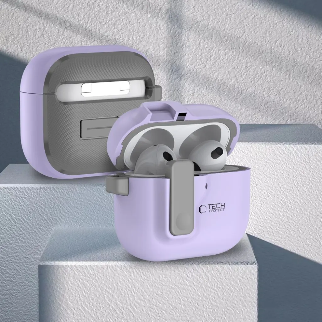 Tech-protect Slim Hook Apple Airpods 4 Lavender Tok - 7