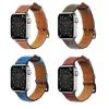 Strap Leather leather strap Apple Watch Ultra, SE, 9, 8, 7, 6, 5, 4, 3, 2, 1 (49, 45, 44, 42 mm) band bracelet red - 4. kép