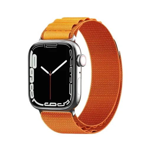 Alpesi szíj acél csattal Apple Watch 42/44/45/49 mm-hez - narancssárga