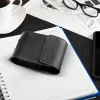 ROYAL univerzális horizontális bőrtok övre méret V SAMSUNG FLIP 1 / 2 / 3 / 4 / HUAWEI P50 Pocket / MOTOROLA RAZR 5G fekete tok - 3. kép