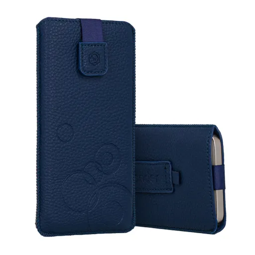 WONDER Deko Pouch tok (L méret) Iphone 13 Mini/12 Mini/SE 2020/2022/7/8 számára navy