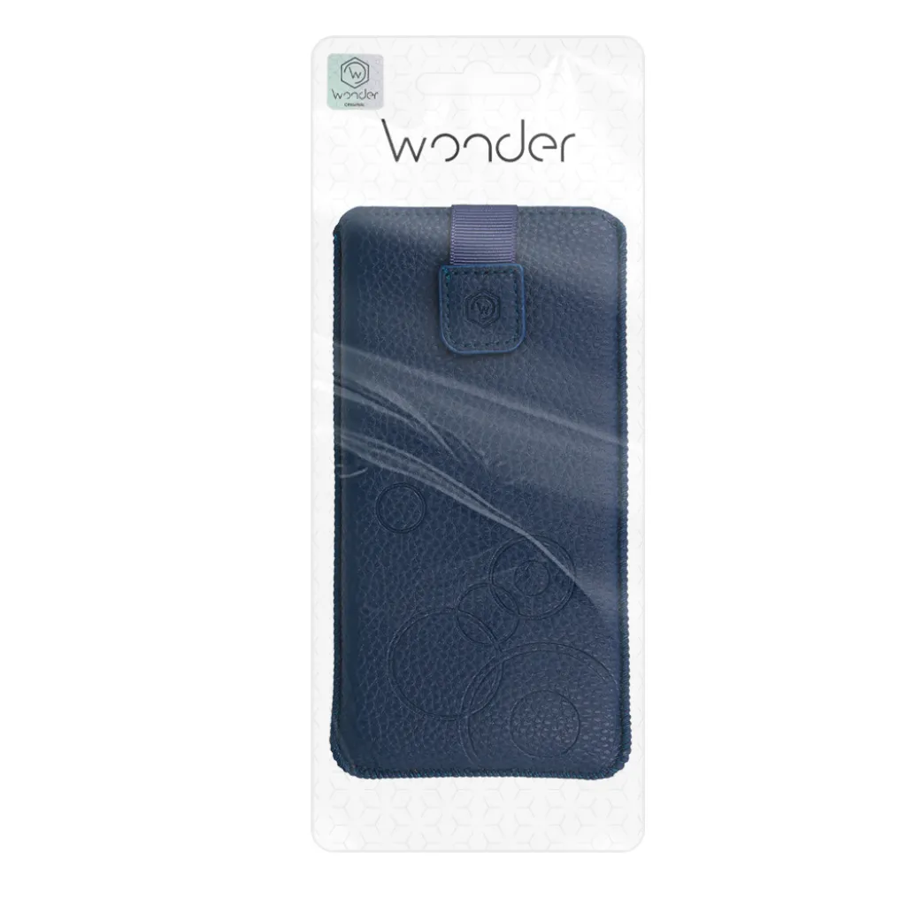 WONDER Deko Pouch tok (L méret) Iphone 13 Mini/12 Mini/SE 2020/2022/7/8 számára navy - 7