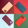 Kártya Páncéltok Pouch Borító Xiaomi Redmi 10X 4G / Xiaomi Redmi Note 9 Kártyatartó Szilikon Páncéltok Légzsák Zöld tok - 1. kép