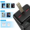 Choetech PD22.5W Kettős USB-A+Type-C Hordozható töltő 40000mAh Fekete - 2. kép