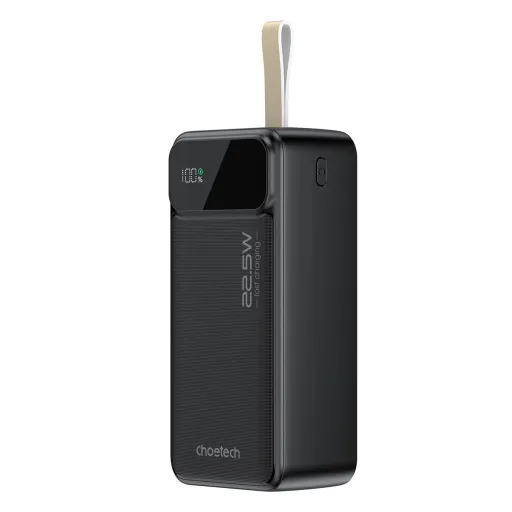 Choetech PD22.5W Kettős USB-A+Type-C Hordozható töltő 40000mAh Fekete