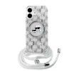  iPhone 16 Átlátszó Karl Lagerfeld IML Monogram Crossbody K&CH Heads MagSafe tok thumbnail