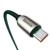 Baseus CATSK-B06 USB-C - USB-C PD kábel 100W 5A 480Mb/s 1m - zöld - 2. kép