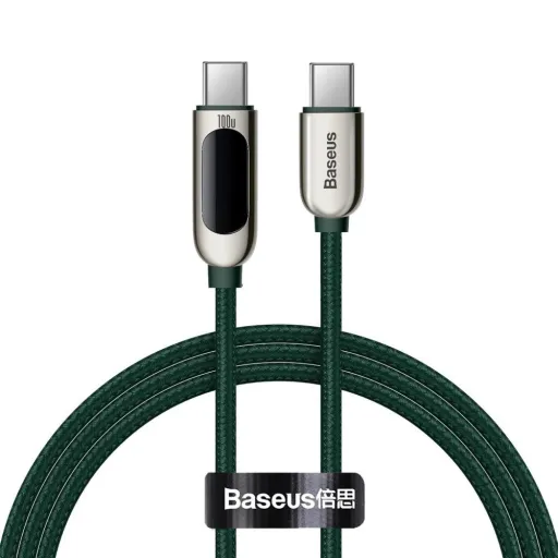 Baseus CATSK-B06 USB-C - USB-C PD kábel 100W 5A 480Mb/s 1m - zöld