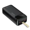 Choetech PD22.5W Kettős USB-A+Type-C Powerbank 30000mAh Fekete - 0. kép