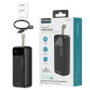 Choetech PD22.5W Kettős USB-A+Type-C Powerbank 30000mAh Fekete - 1. kép