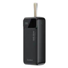 Choetech PD22.5W Kettős USB-A+Type-C Powerbank 30000mAh Fekete