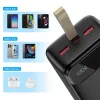 Choetech PD22.5W Kettős USB-A+Type-C Powerbank 30000mAh Fekete - 2. kép