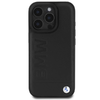 BMW Bőr Hot Stamp MagSafe iPhone 16 Pro tok - Fekete tok - 1. kép