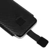 Wonder CARBON Tok (XXL Méret) Samsung S23 Ultra/S22 Ultra/M33/M23/A14 5G/Xiaomi Redmi 12C FEKETE tok - 3. kép