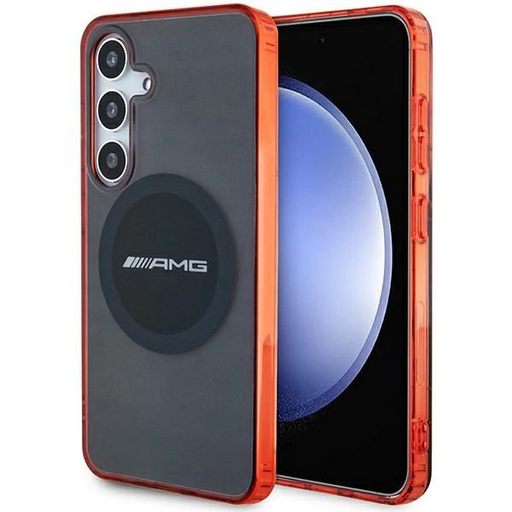 AMG Átlátszó Két Színű MagSafe tok Samsung Galaxy S24 - fekete AMG Átlátszó Két Színű MagSafe tok Samsung Galaxy S24 - fekete